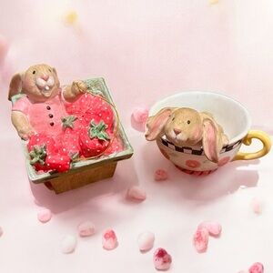 Vintage SANDI GORE EVANS Rabbit Rascals Figurines